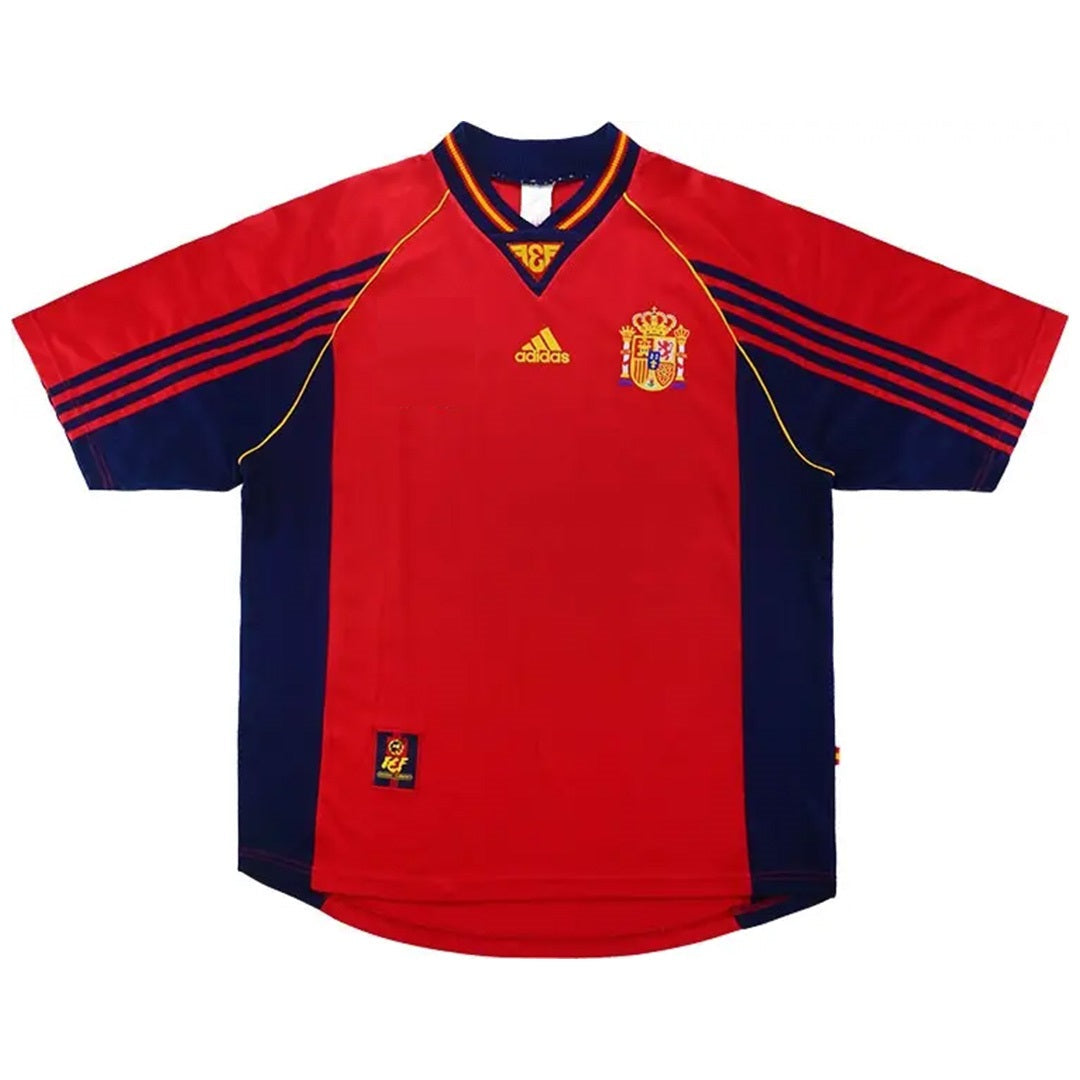 Retro Soccer Jersey Spain Home World Cup 1998