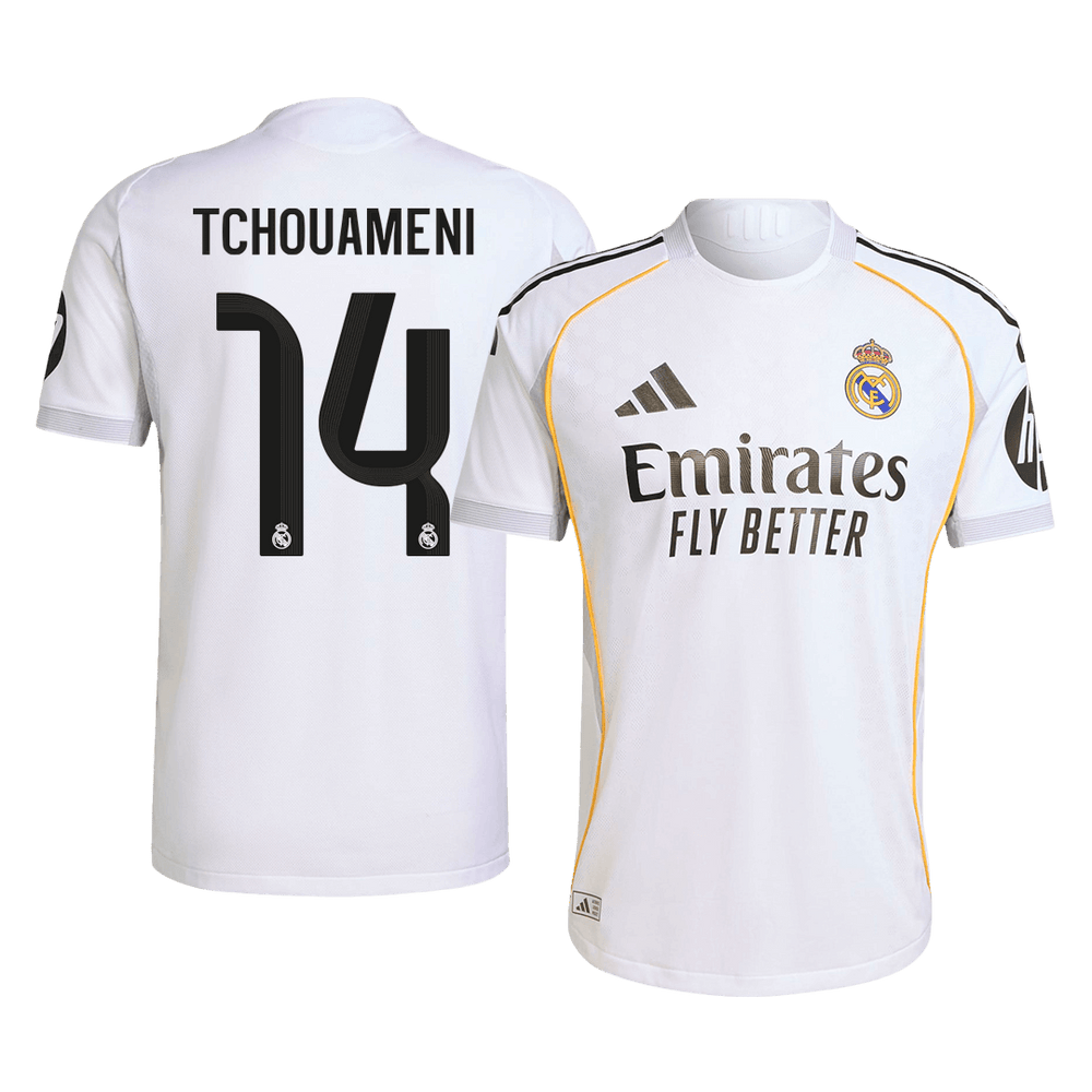 TCHOUAMENI #14 Real Madrid Autentisk Hjemmefotballdrakt 2025/26