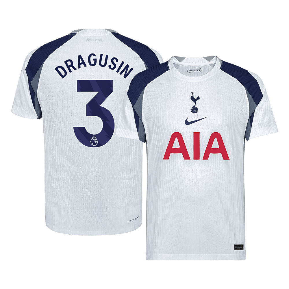 DRAGUSIN #3 Tottenham Hotspur Hjemmespillerversjon Jersey 2025/26