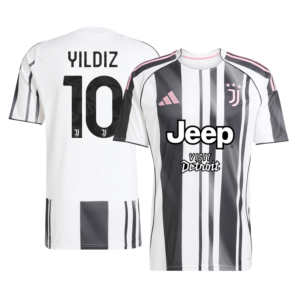 YILDIZ #10 Juventus hjemmefotballdrakt 2025/26