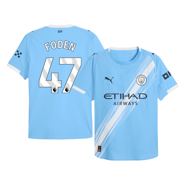 FODEN #47 Manchester City Kotipelaajaversio Pelipaita 2025/26