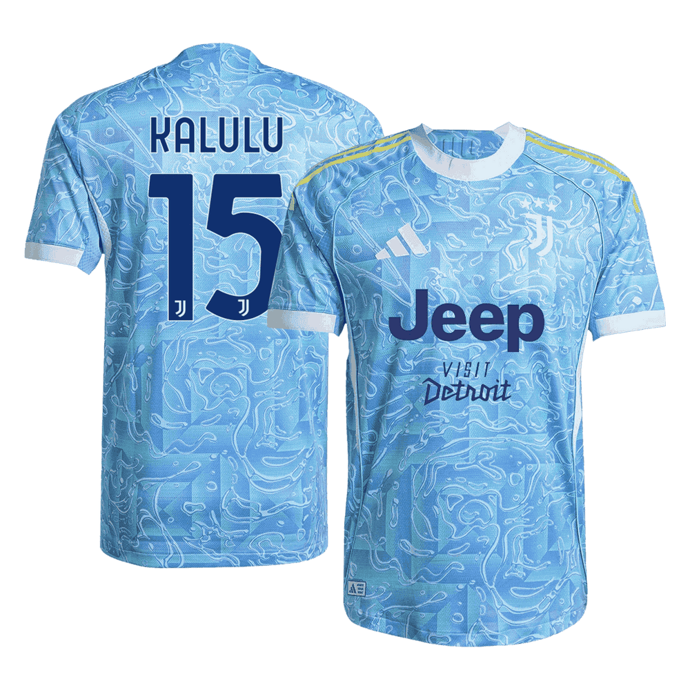 KALULU #15 Juventus Autentisk Fotballdrakt Borte 2025/26