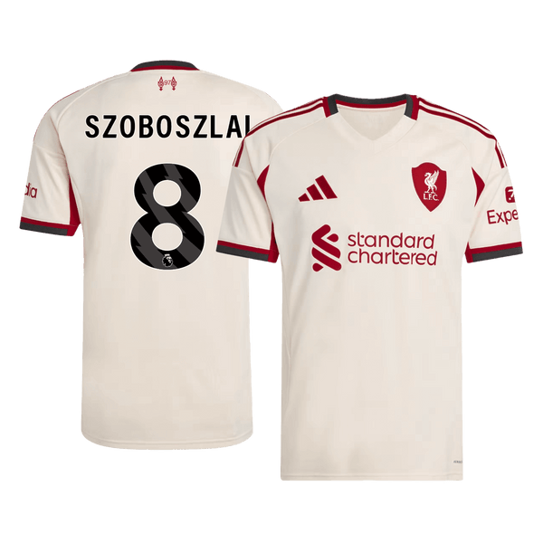 SZOBOSZLAI #8 Liverpool Vieraspelipaita 2025/26