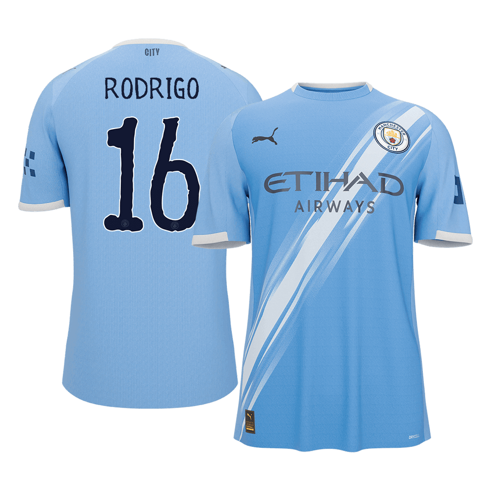 RODRIGO #16 Manchester City kotipelipaita 2025/26