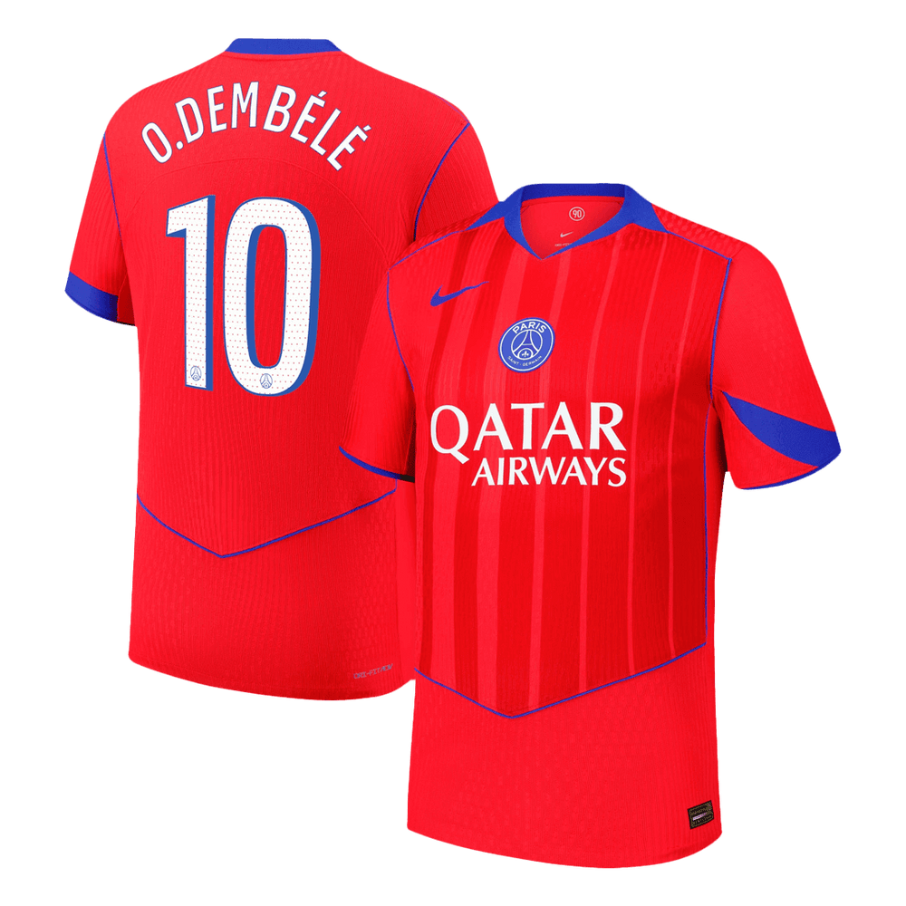 O.DEMBéLé #10 PSG Third Away Autentisk fotballdrakt 2025/26