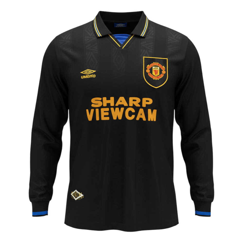 Retro jalkapallopaita Manchester United pitkähihainen vieras 1993/94