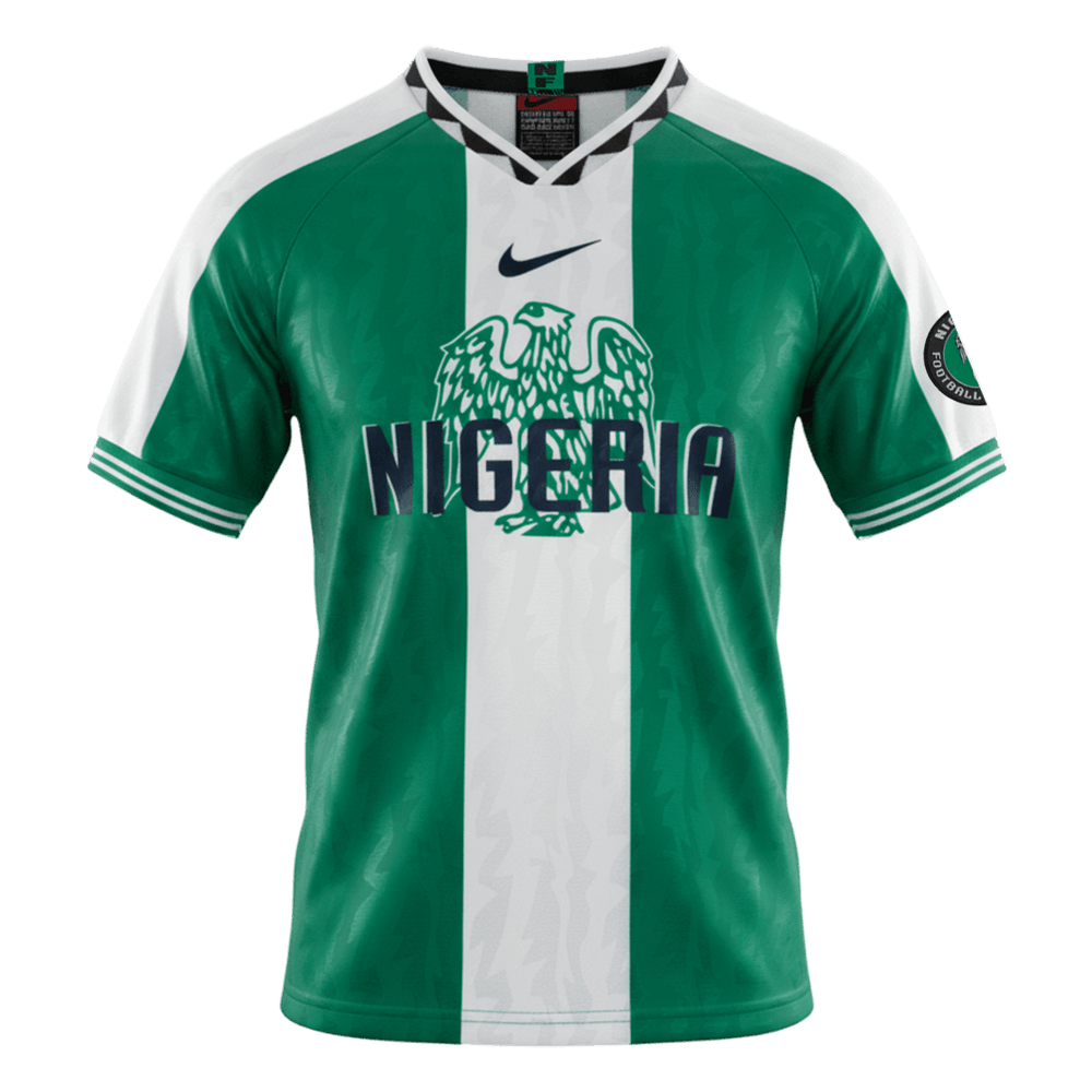Retro fotballdrakt Nigeria Hjem 1996