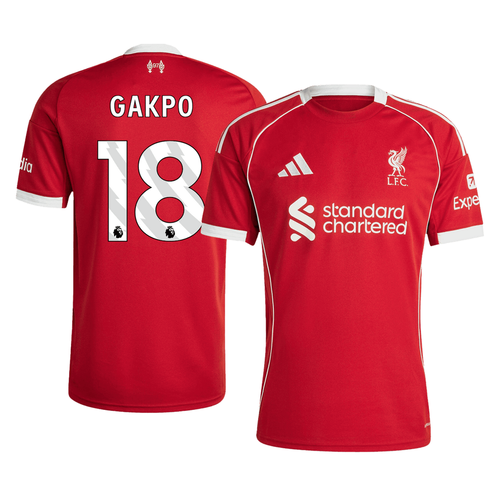 GAKPO #18 Liverpool hjemmefotballdrakt 2025/26
