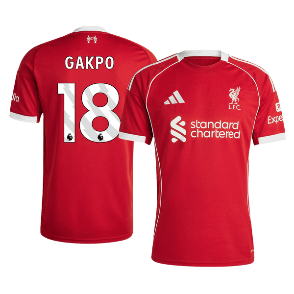 GAKPO #18 Liverpool kotijalkapallopaita 2025/26