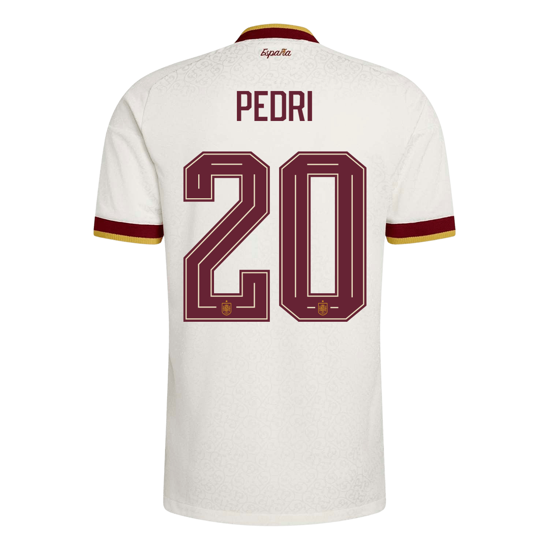 PEDRI #20 Spania Bortespillerversjon Jersey World Cup 2026
