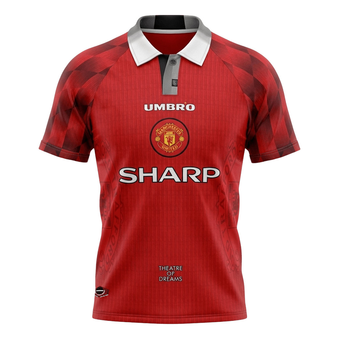 Retro fotballdrakt Manchester United Hjemme 1996/97