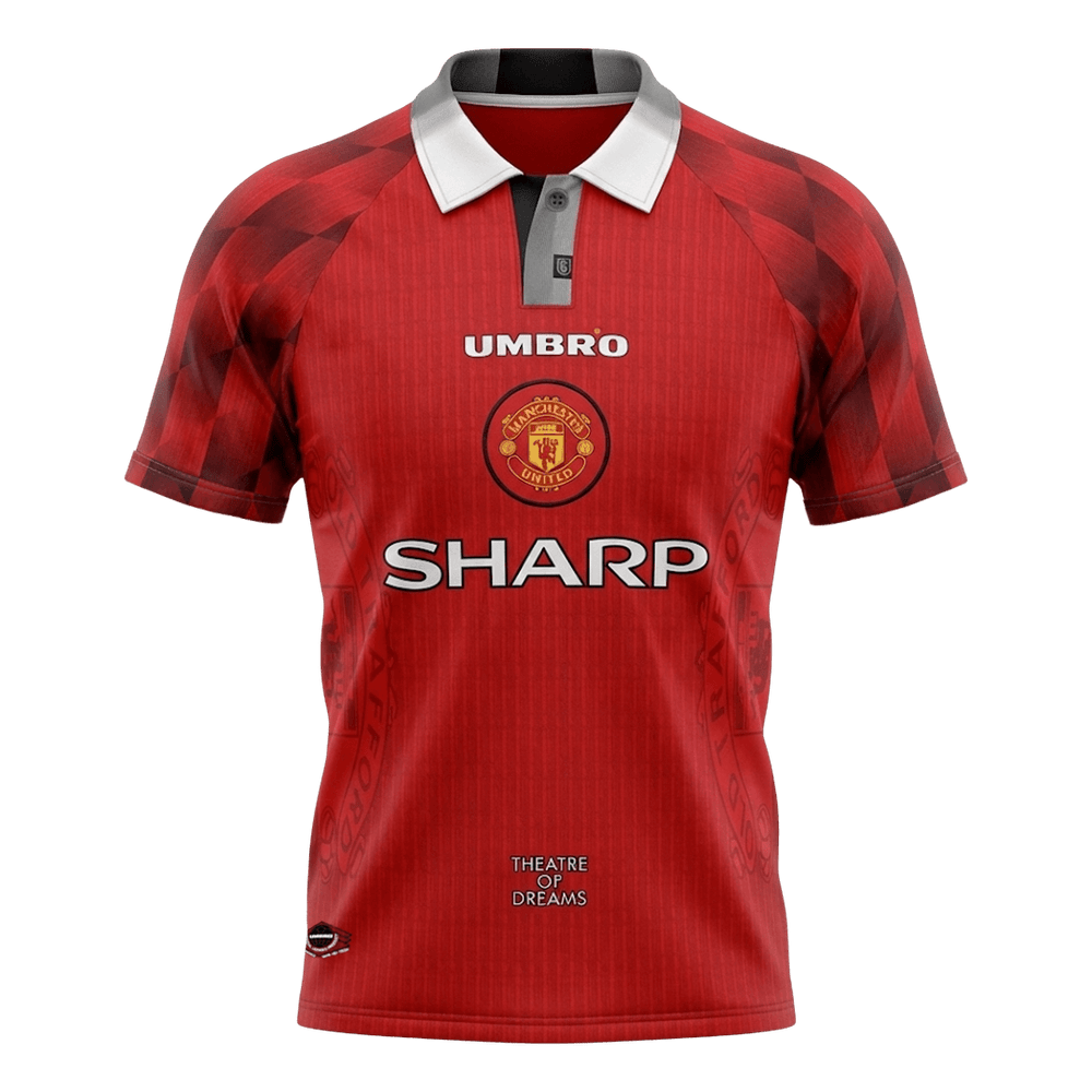 Retro jalkapallopaita Manchester United Koti 1996/97