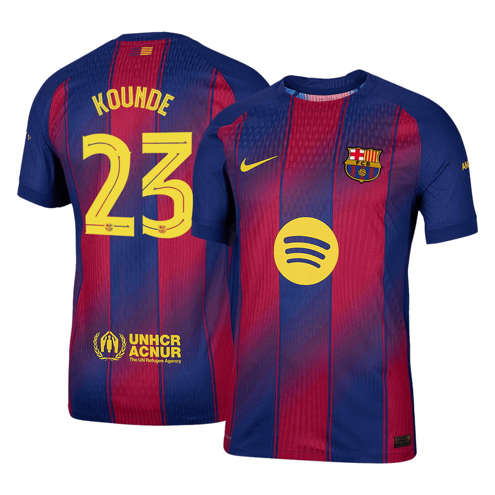 KOUNDE #23 Barcelona hjemme autentisk fotballdrakt 2025/26 - UCL