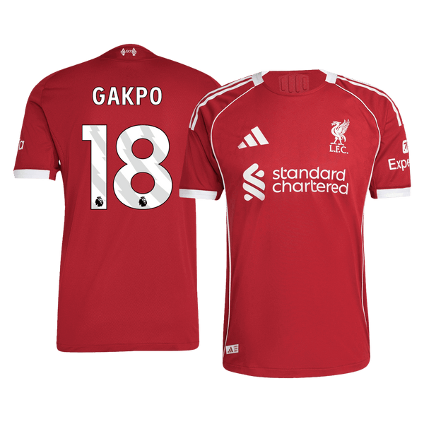 GAKPO #18 Liverpool Kotipelipaita Authentic 2025/26