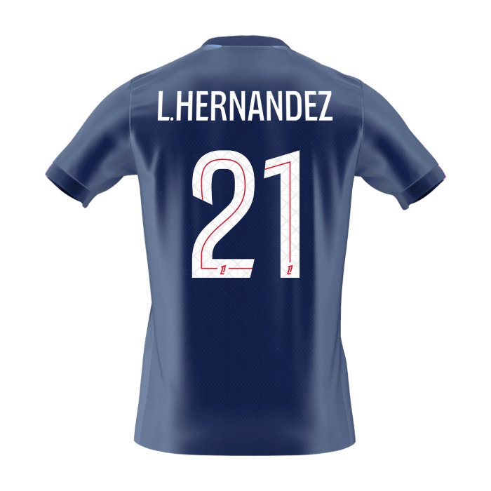L.HERNANDEZ #21 PSG hjemmefotballdrakt 2025/26