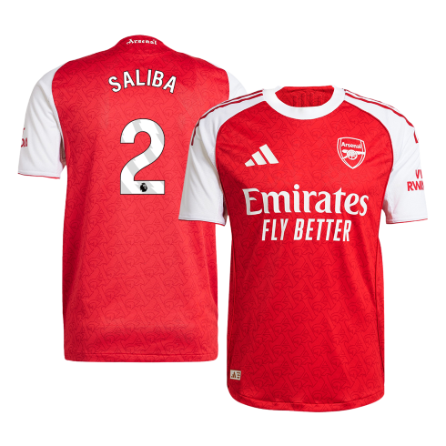 Arsenal Autentisk SALIBA #2 Fotballdrakt 2025/26