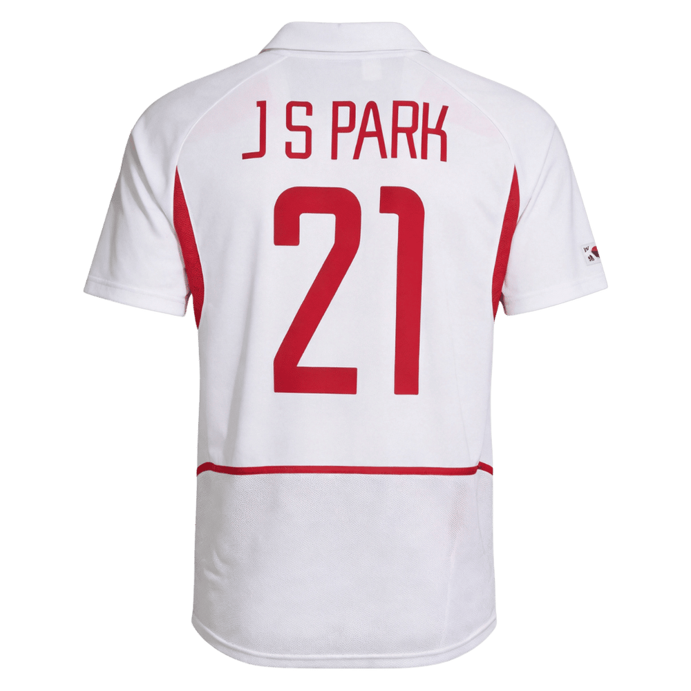 Retro Jersey JS Park #21 Sør-Korea Borte-VM 2002