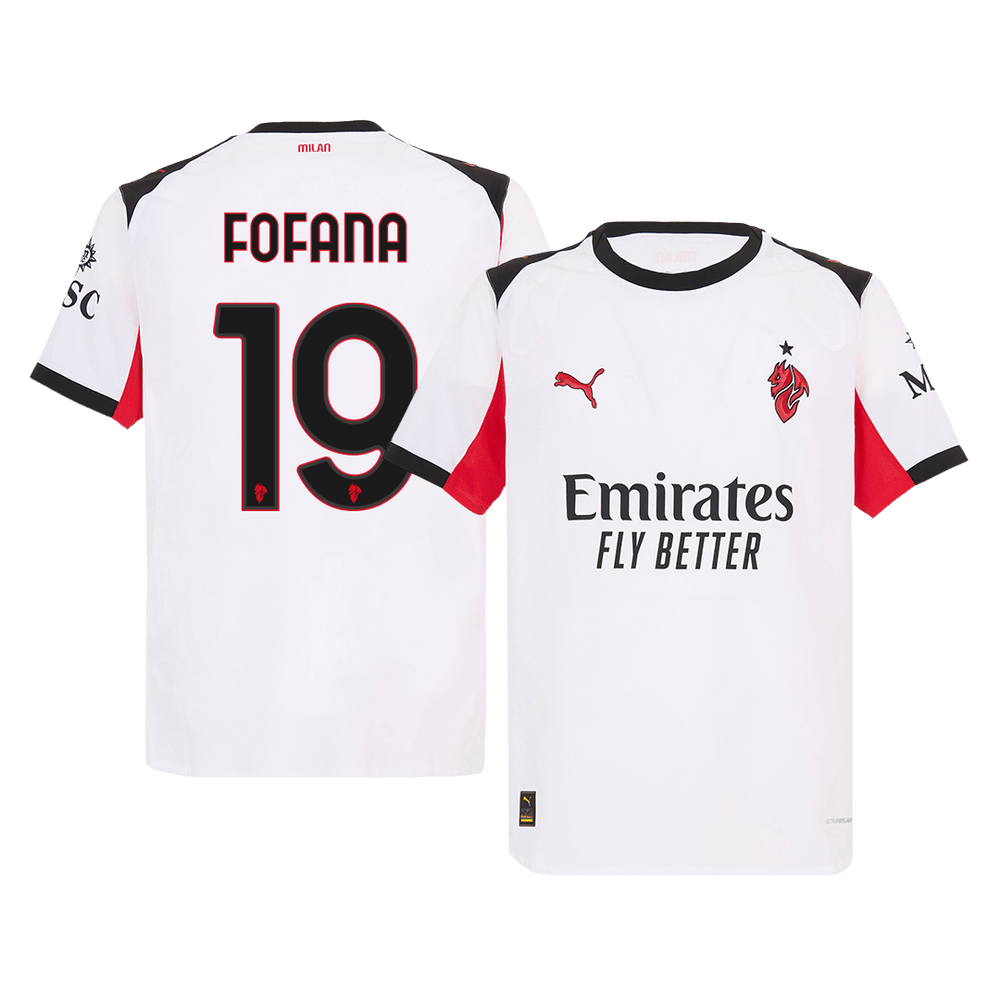 AC Milan Authentic FOFANA #19 AC Milan Vieraspelipaita Authentic Jalkapallopaita 2025/26
