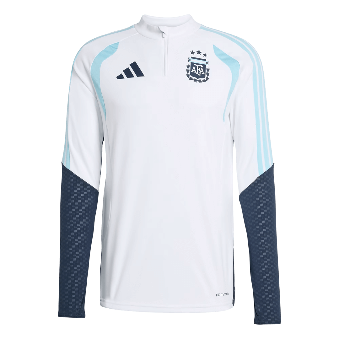 Argentina sweatshirtsett med glidelås for barn (topp+bukser) 2026 Hvit
