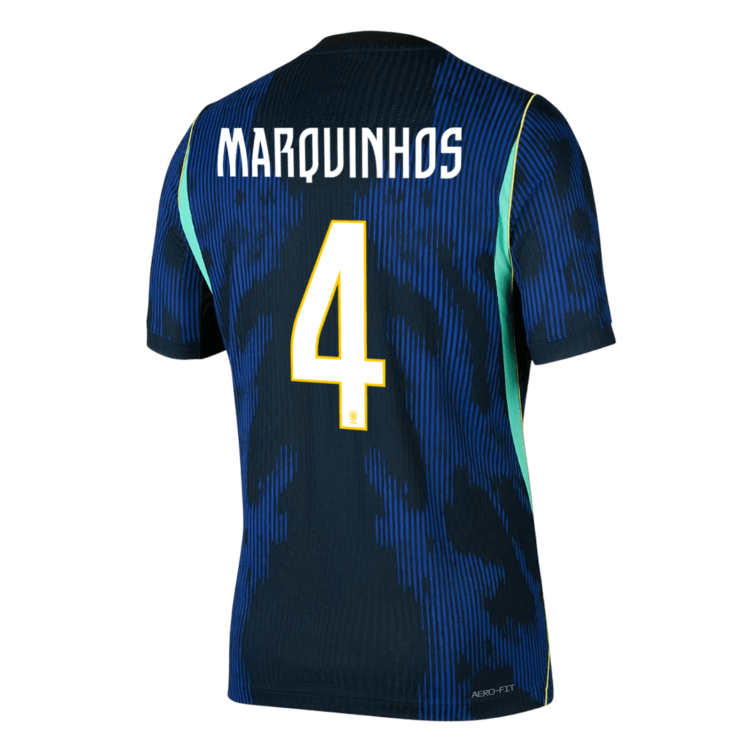 MARQUINHOS #4 Brasil Bortespillerversjon Jersey World Cup 2026