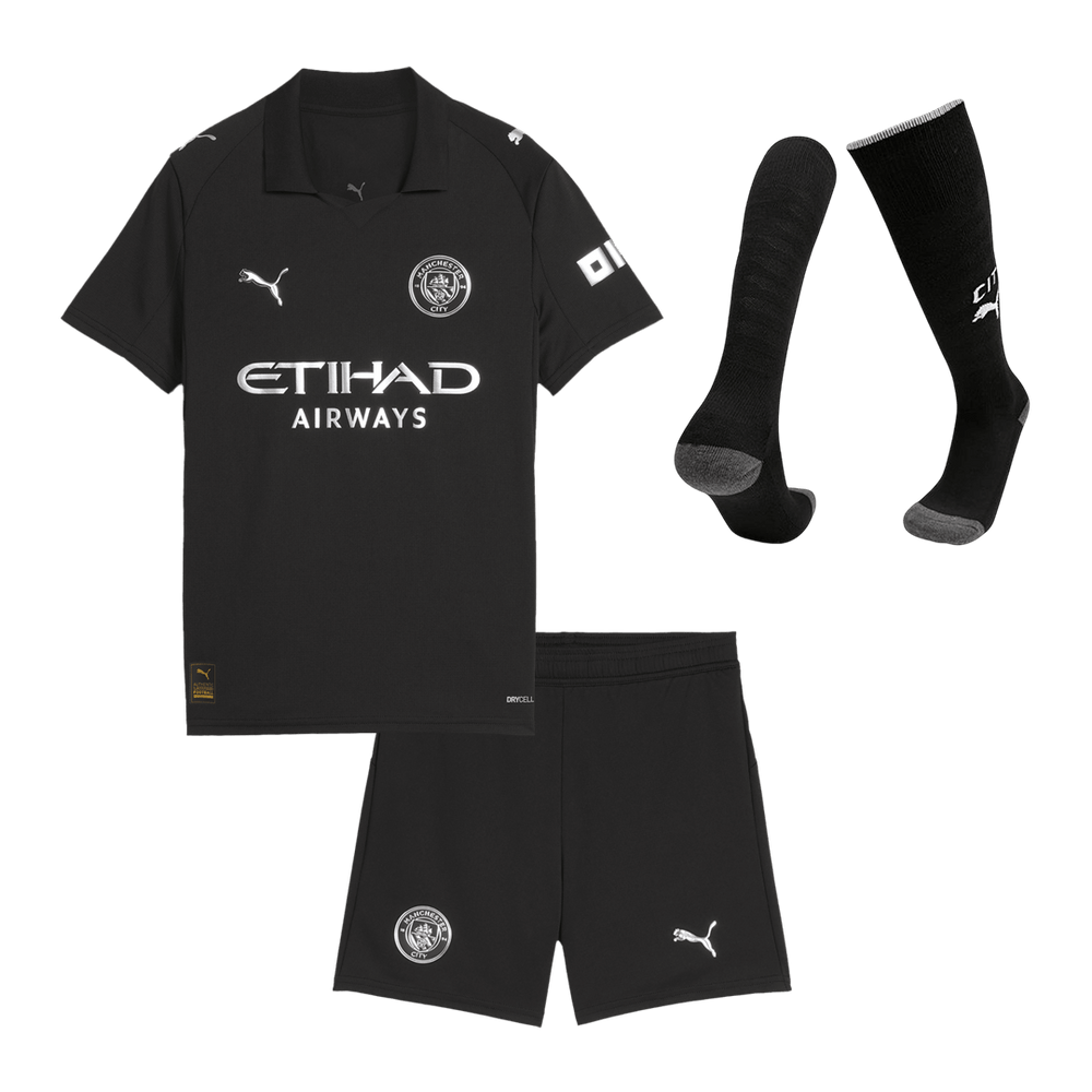 Manchester City vieraslasten jalkapallotäysasut 2025/26