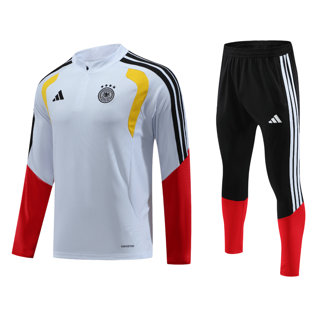 Kid's Germany Zipper Sweatshirt Kit (top+bukser) 2026 Hvit