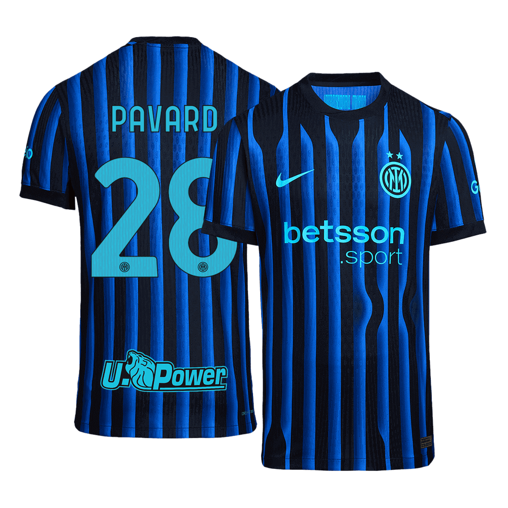 PAVARD #28 Inter Milan Aito kotijalkapallopaita 2025/26