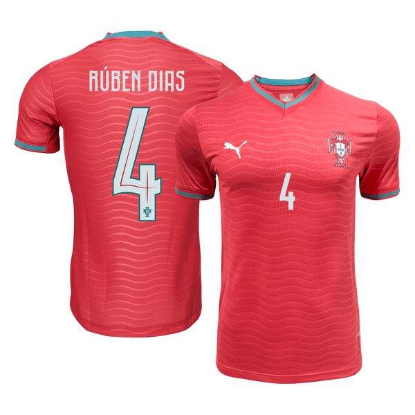 RúBEN DIAS#4 pelaajaversio Portugali Kotijalkapallopaita MM 2026 Punainen