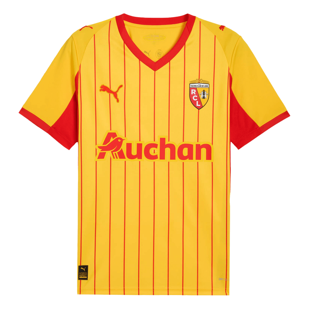 THAUVIN#10 RC Lens kotijalkapallopaita 25/26 punainen ja keltainen