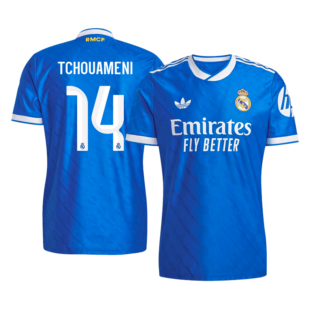 TCHOUAMENI #14 Real Madrid Kolmas vierasjoukkueen aito jalkapallopaita 2025/26