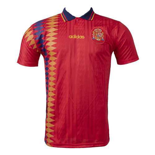 Retro Soccer Jersey Spain Home World Cup 1994