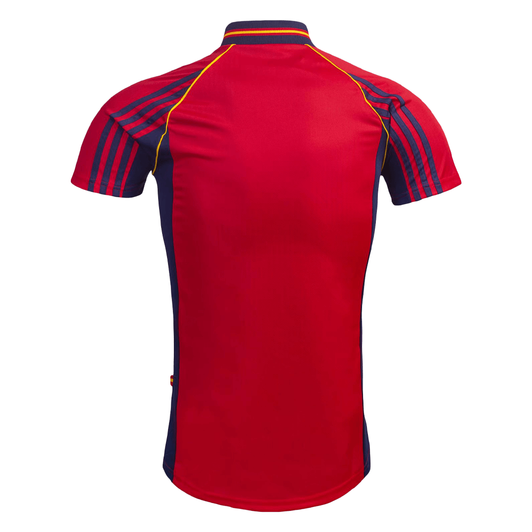 Retro Soccer Jersey Spain Home World Cup 1998