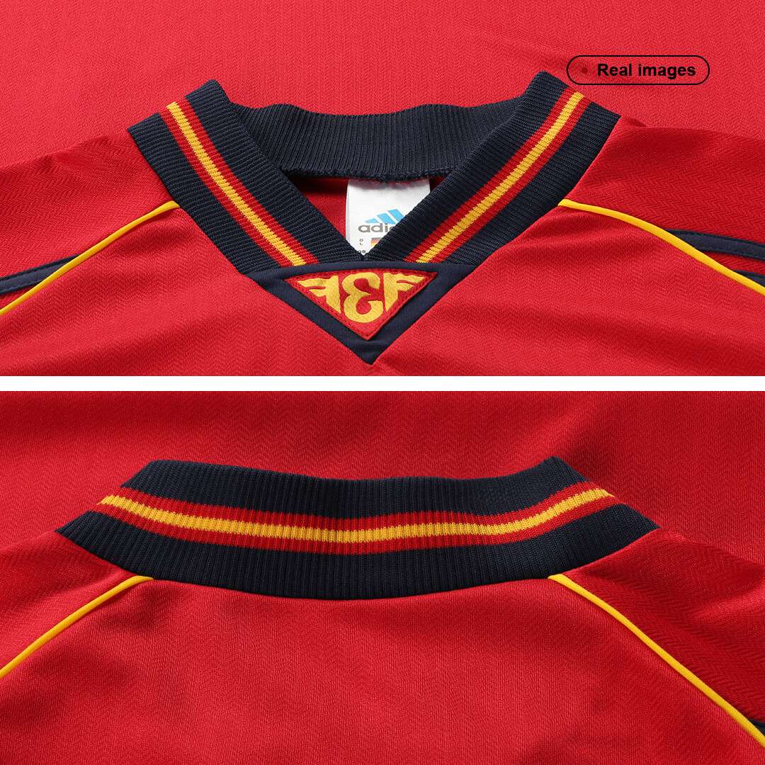 Retro Soccer Jersey Spain Home World Cup 1998