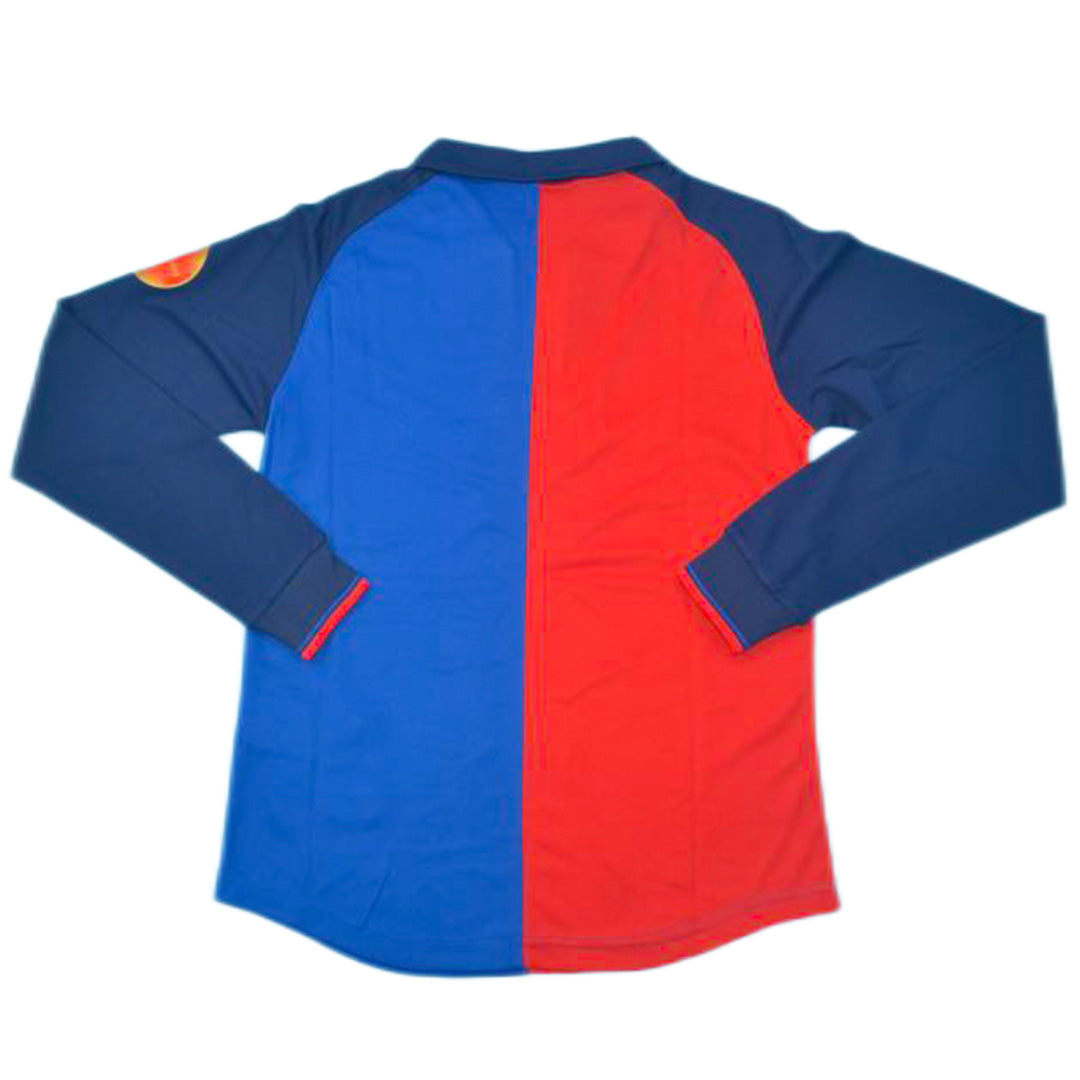 Retro fotballdrakt Barcelona Home Langermet 1999/00