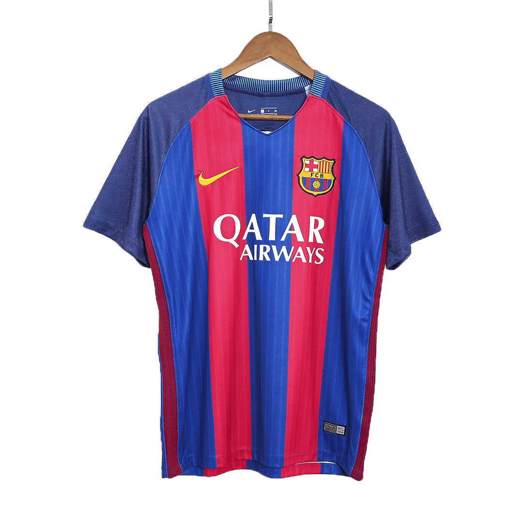 Retro fotballdrakt MESSI #10 Barcelona Hjem 2016/17