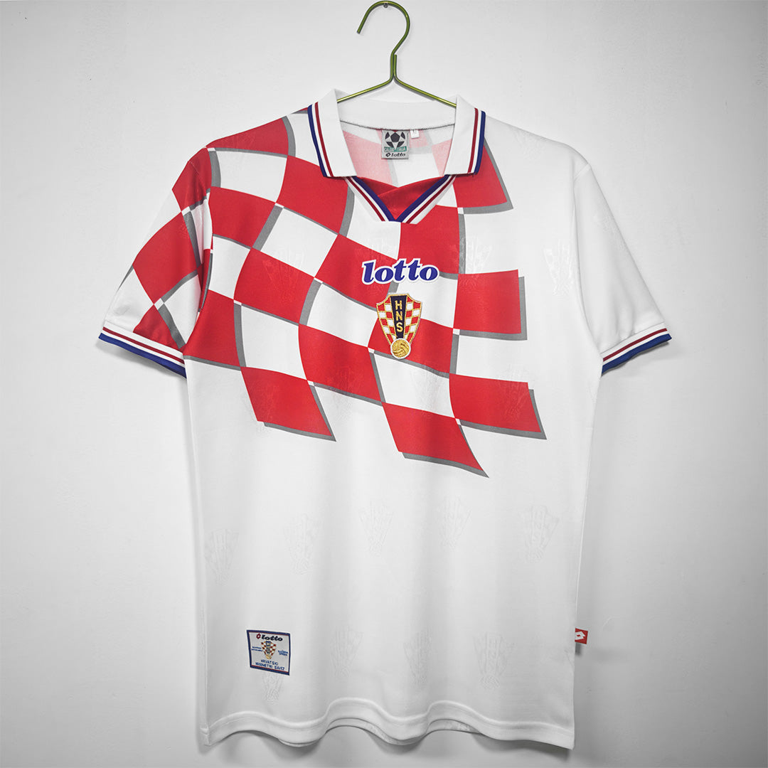 Retro fotballdrakt Kroatia hjemme-VM 1998