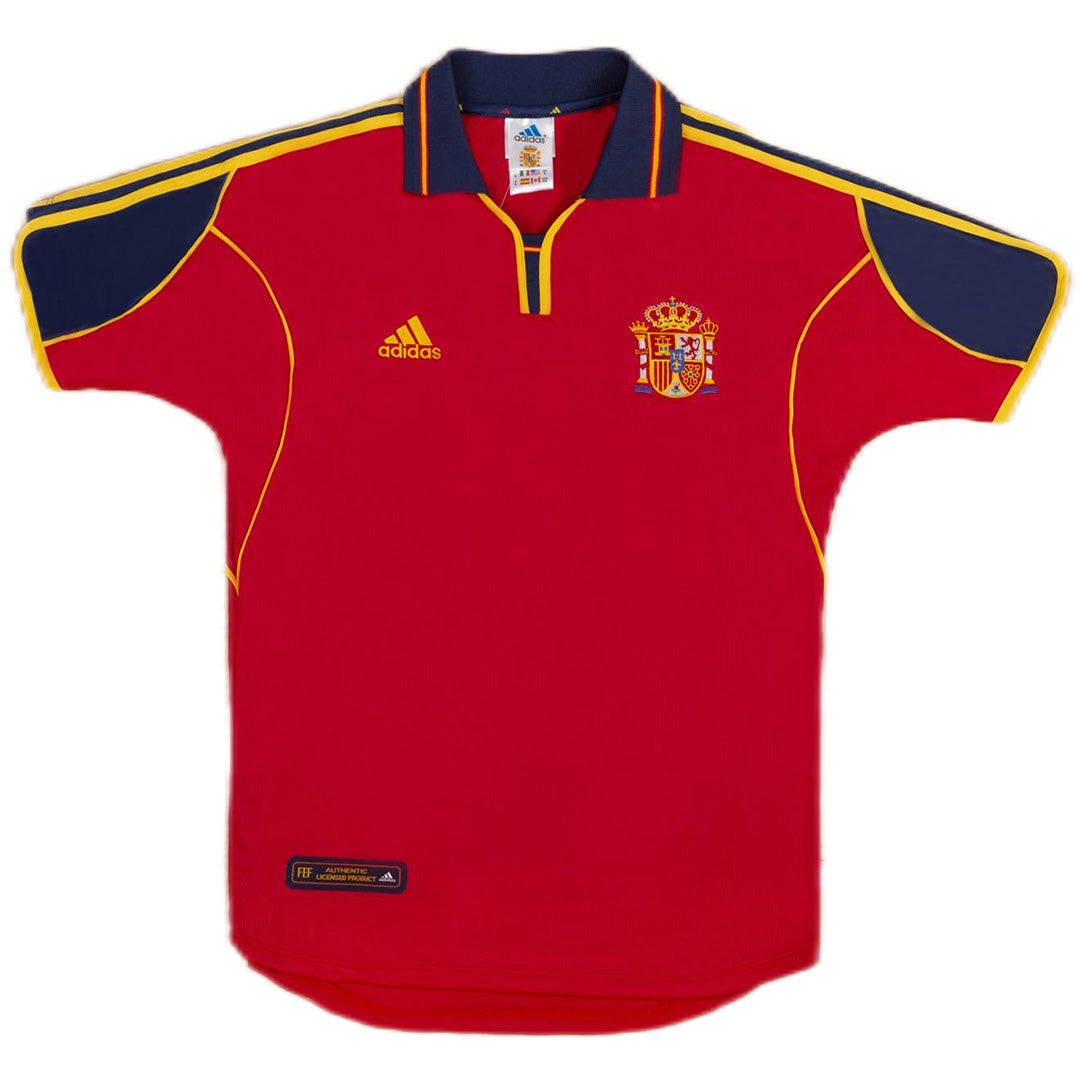 Retro Soccer Jersey Spain Home Euro Cup 2000