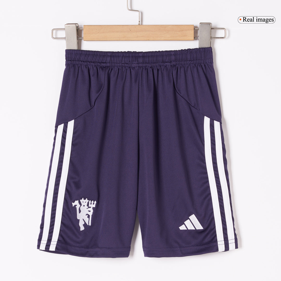 Manchester United Away Kids Fotballdrakter Full Kit 2025/26