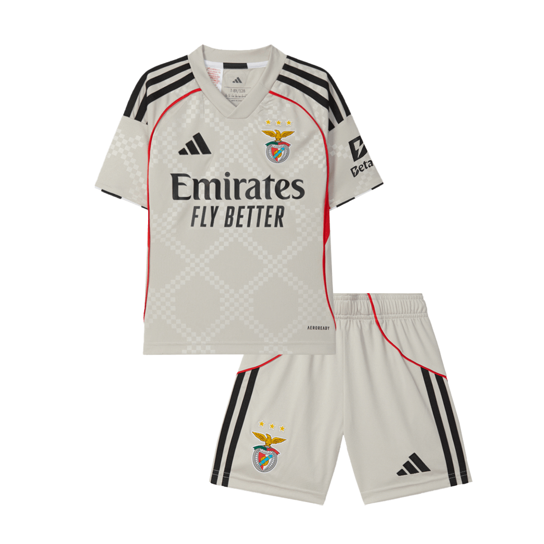 Benfica Away Kids fotballdraktersett 2025/26
