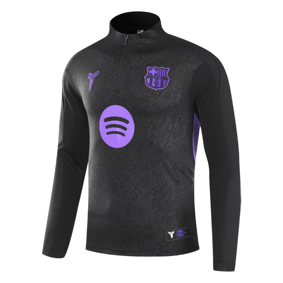 Barcelona 1/4 Zip Tracksuit 2025/26 Svart