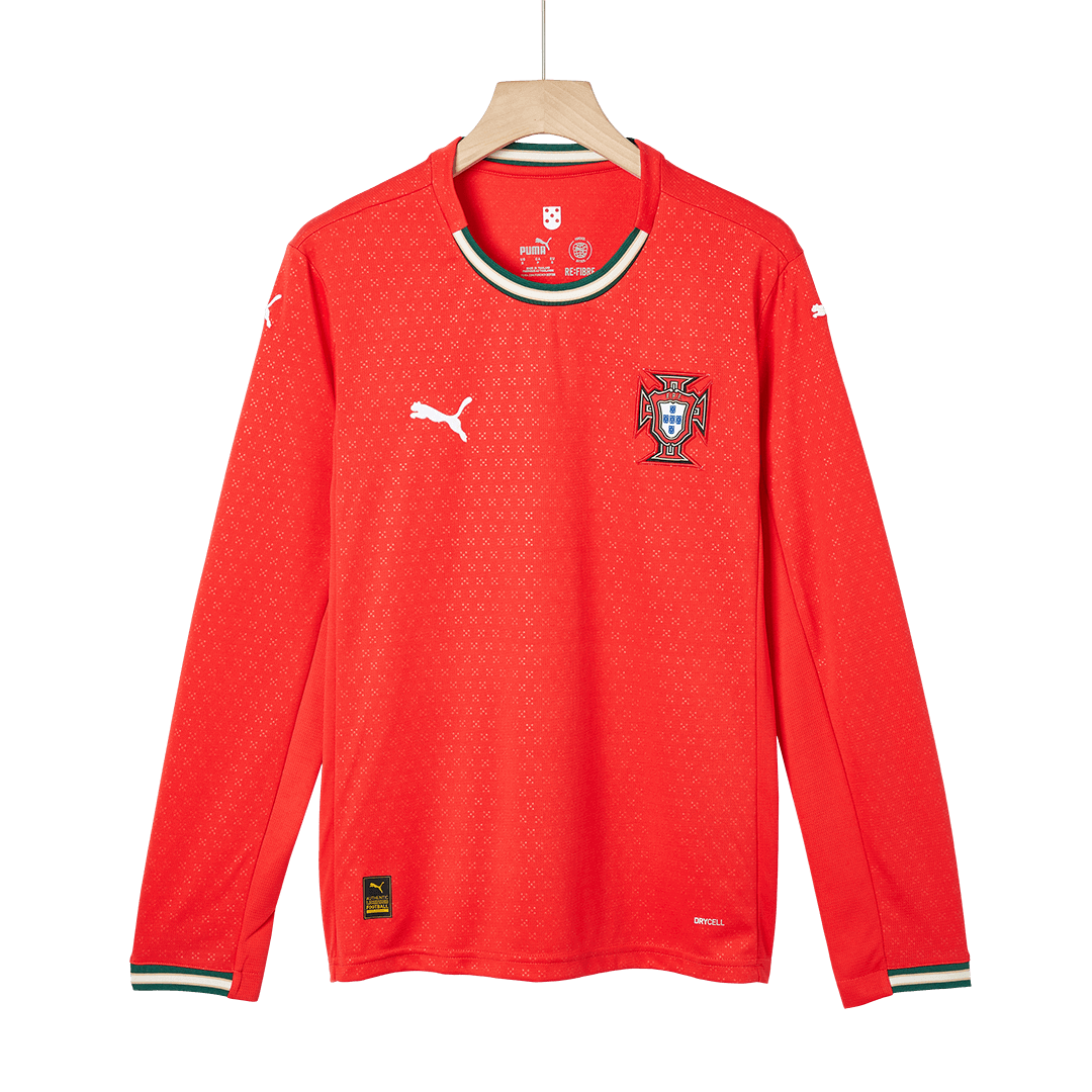 RONALDO #7 Portugal hjemmefotballdrakt med lange ermer 2025