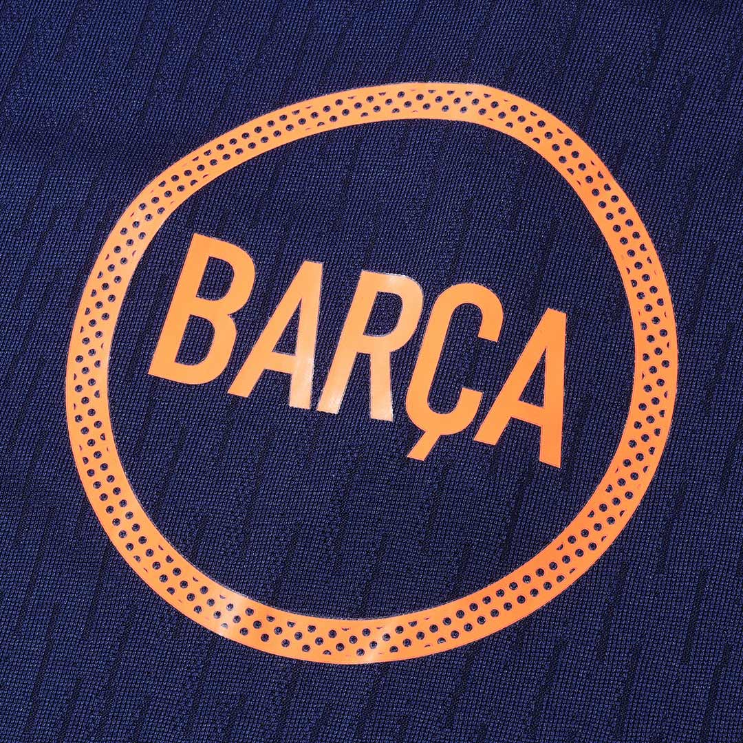 Barcelona 1/4 Zip Tracksuit 2025/26 Barn Svart&Orange