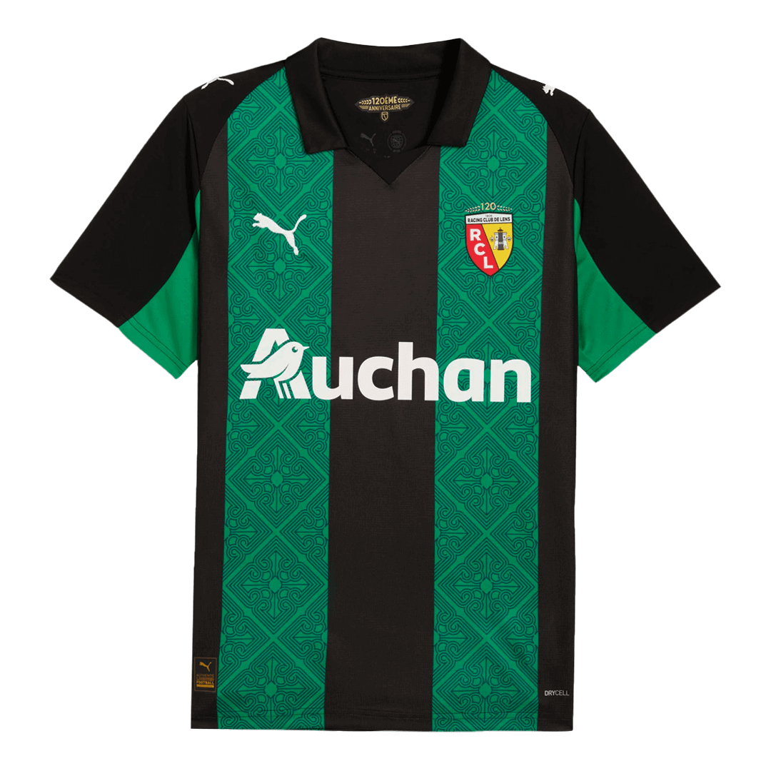 THAUVIN#10 RC Lens Away fotballdrakt 25/26 grønn og svart