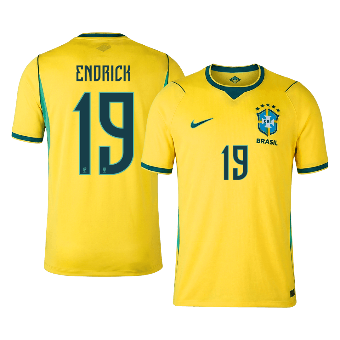 ENDRICK #19 Brasil hjemmefotballdrakt World Cup 2026