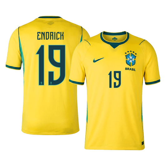 ENDRICK #19 Brasil hjemmefotballdrakt World Cup 2026