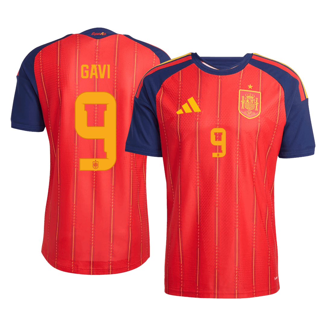 GAVI #9 Spania Hjemmespillerversjon Jersey World Cup 2026