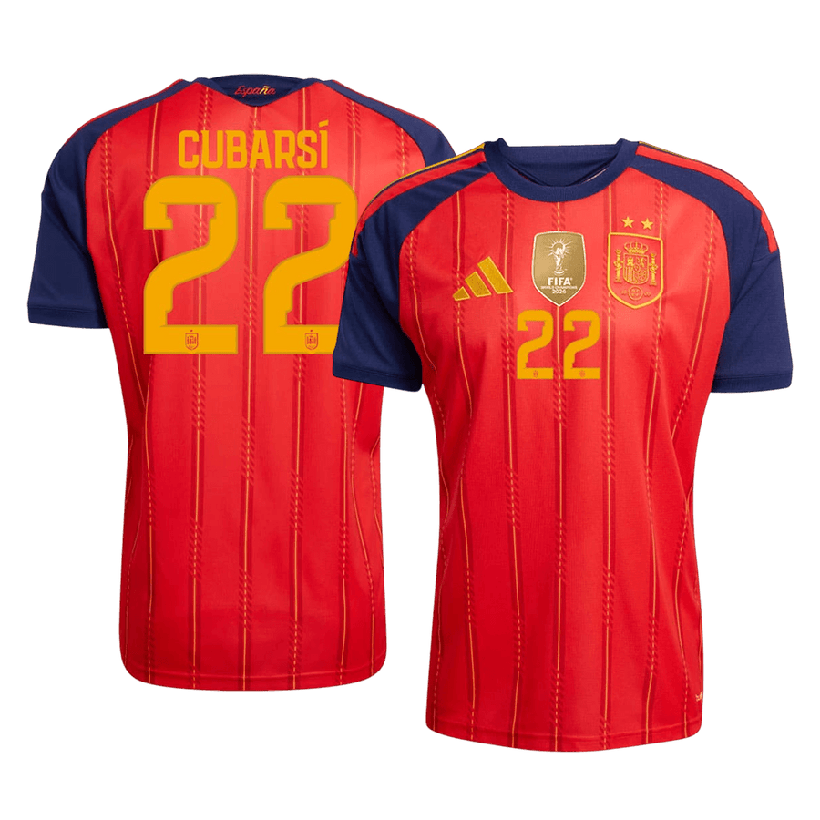CUBARSí #22 Spania Hjemmefotballdrakt World Cup 2026