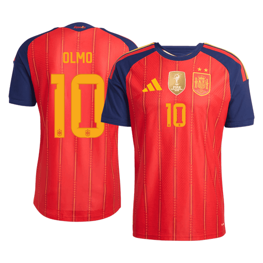 OLMO #10 Spania Hjemmespillerversjon Jersey World Cup 2026 - Champion