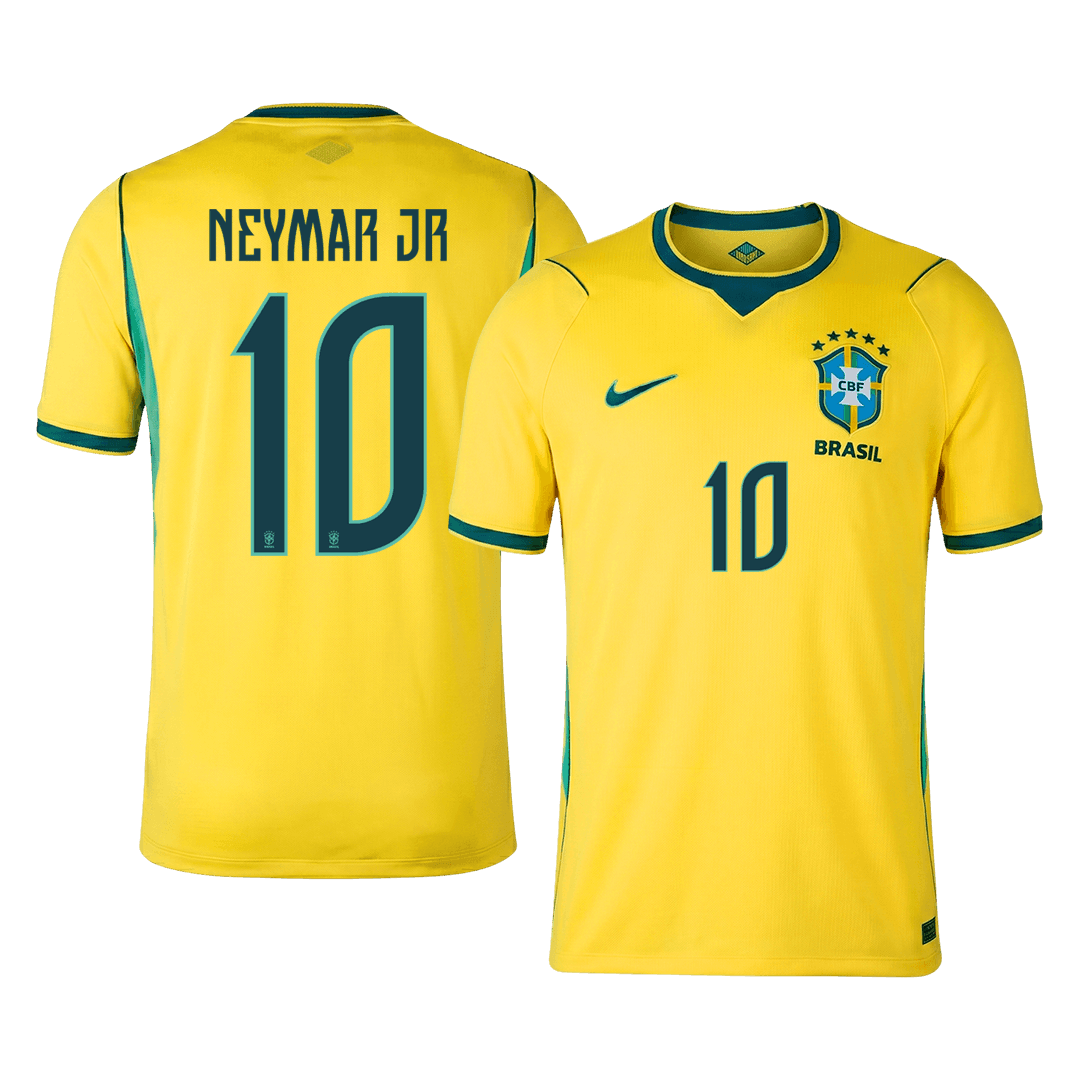 NEYMAR JR. #10 Brasil hjemmespillerversjon Jersey World Cup 2026