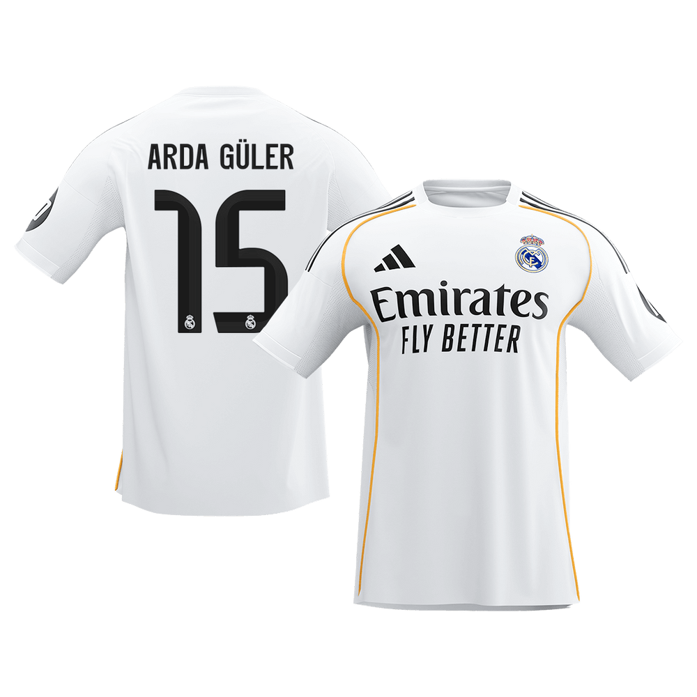 ARDA GüLER #15 Real Madrid hjemmefotballdrakt 2025/26